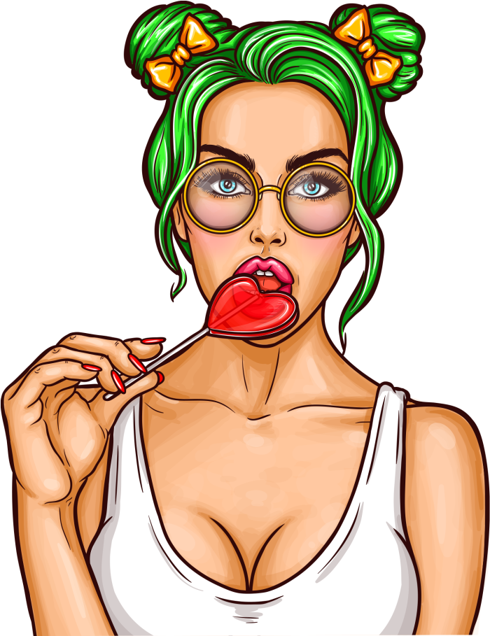 Retro style stickers