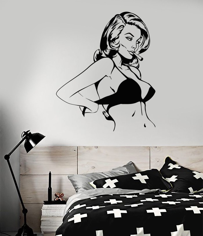 Girl's drawing on the wall