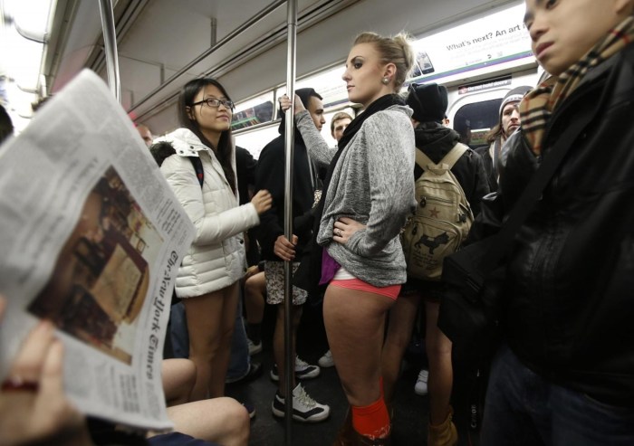 Backs in public transport