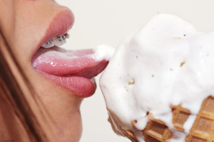 Female face in ecstasy