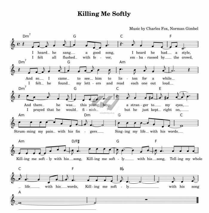Killing Me Softly Notes
