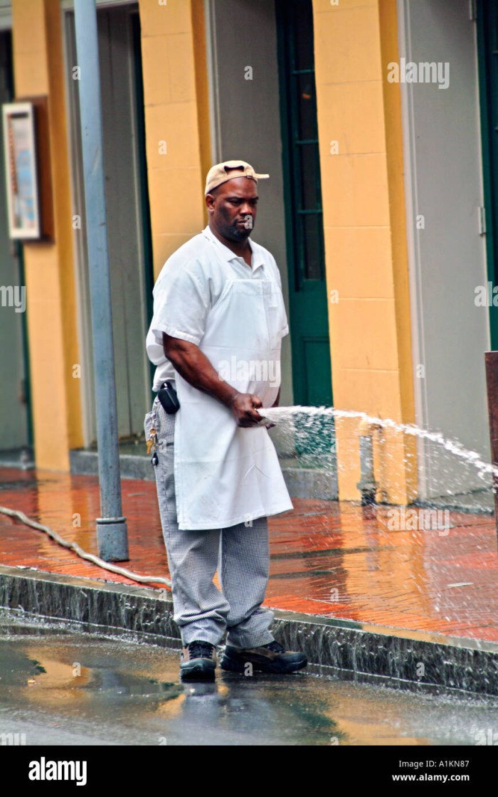 Men Pee in the Street