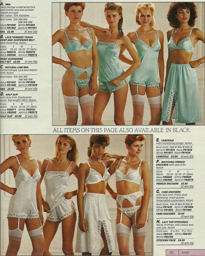 Vintage Lingerie Catalogue Scans Otto 80s