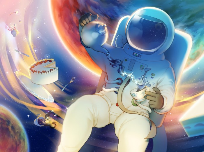 Anime cosmonaut