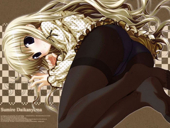 Assing in pantyhose anime
