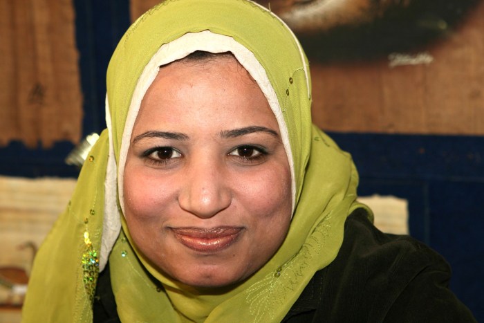 Muslim in a scarf