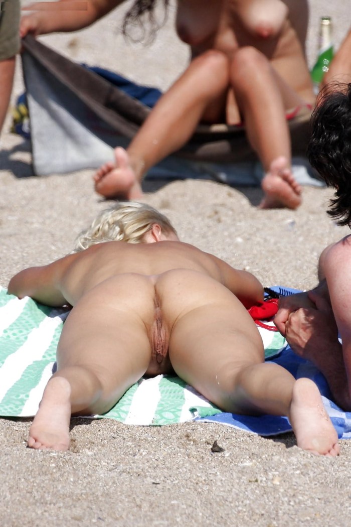 Mature on the beach hidden camera