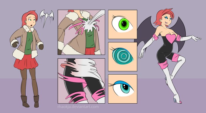 Futanari art with text