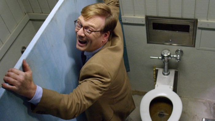 Opening in the wall of the toilet