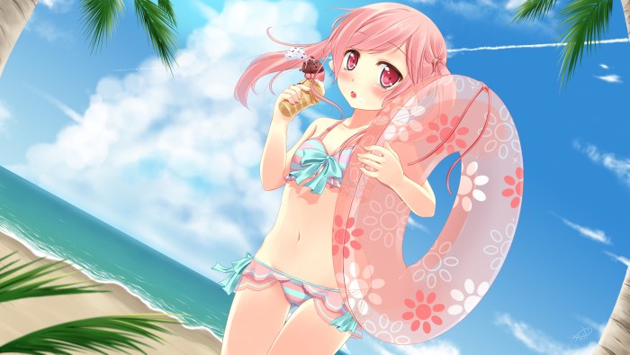 Beautiful girls in swimsuits