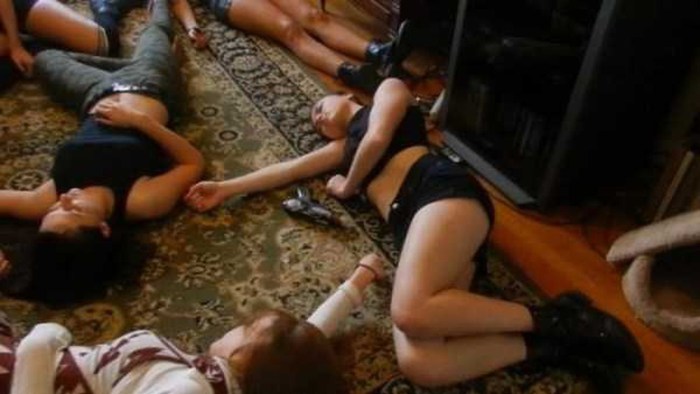 Home party of swingers