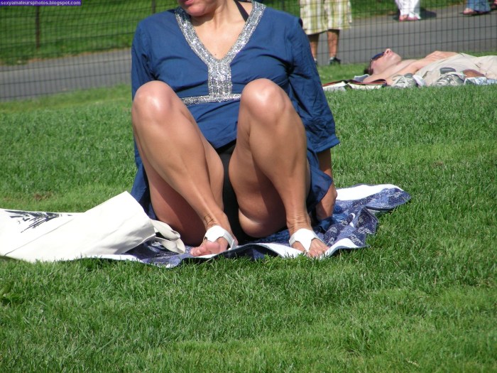 Under a skirt in adult women
