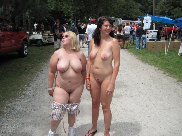 Elderly naked in public
