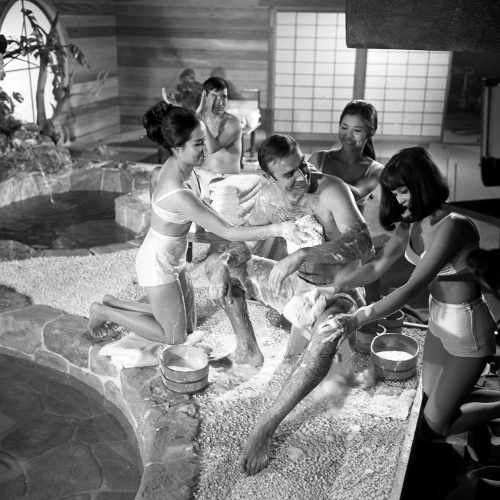 Bath of a girl's steam room