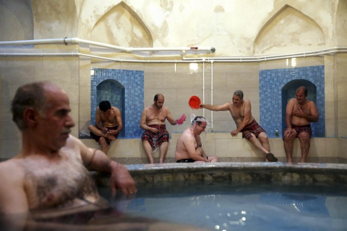 Turkish Men in Sauna