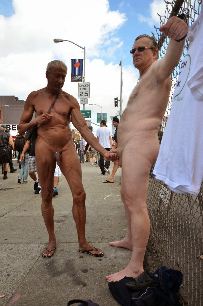 Naked men dressed women