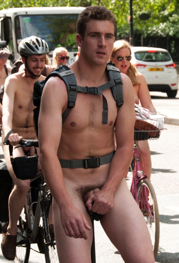 Nude Young Guys Naked in the Street of Public