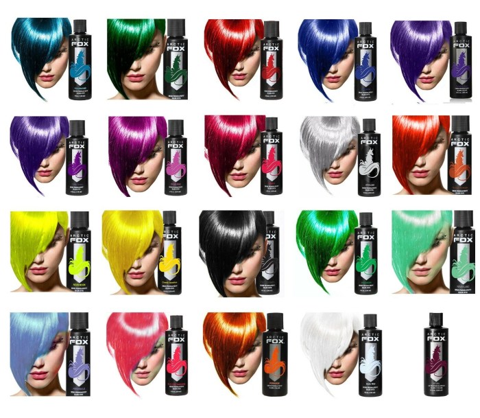 Arctic fox hair dye