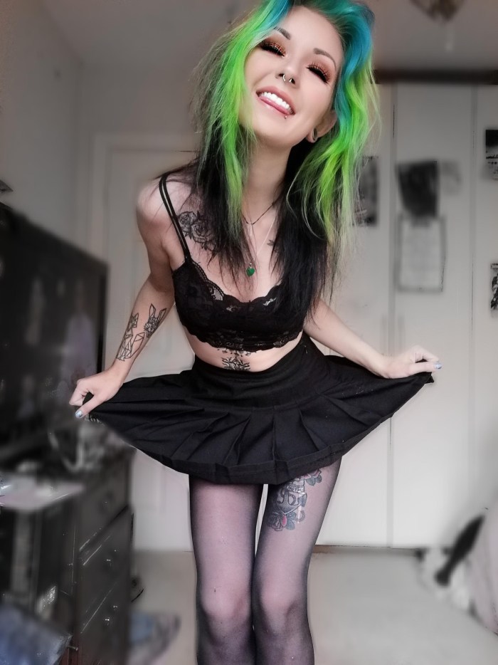 Sexy girls with multi -colored hair
