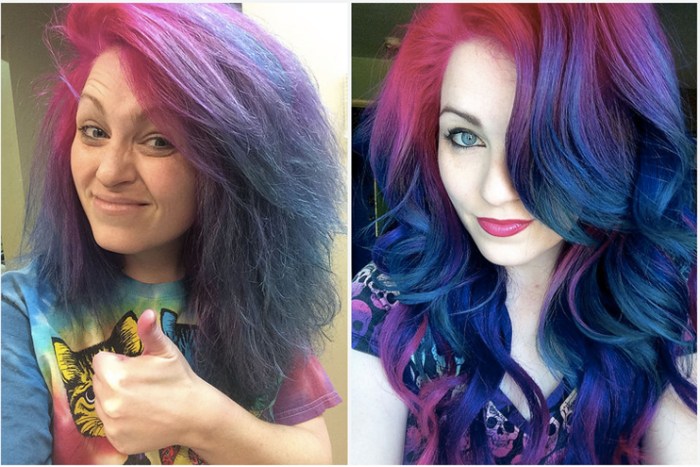 Bright hair in reality