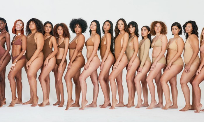 Naked female modeling
