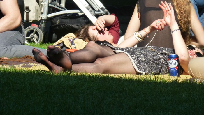 Candid girls in the park