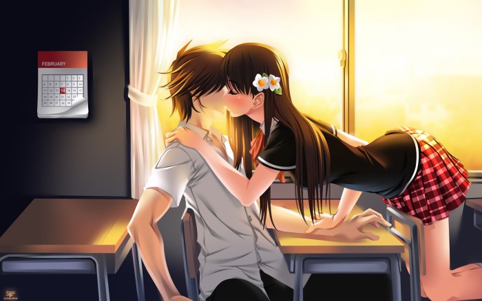 Anime hugs