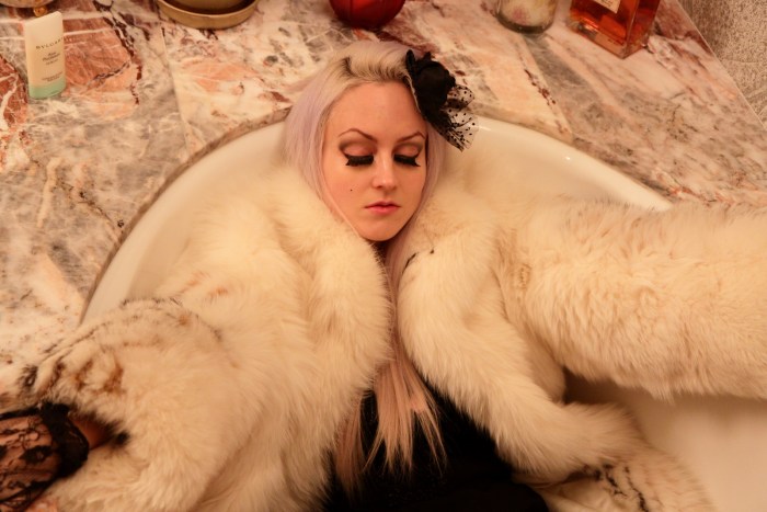 Glamorous fur fetishism