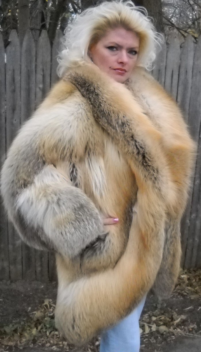 Monica Jaros in Furs