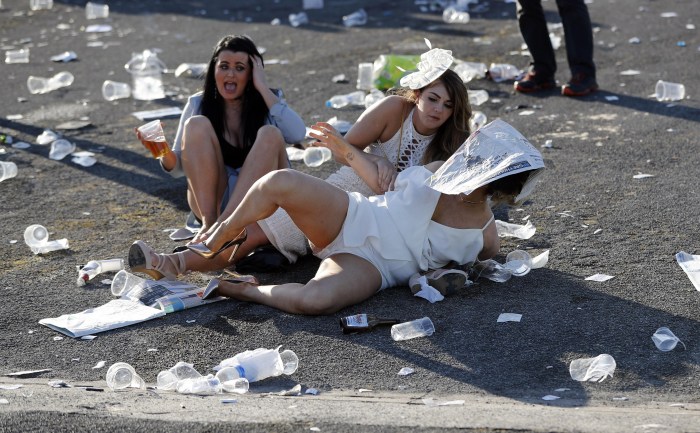 Drunk girl was launched in a circle