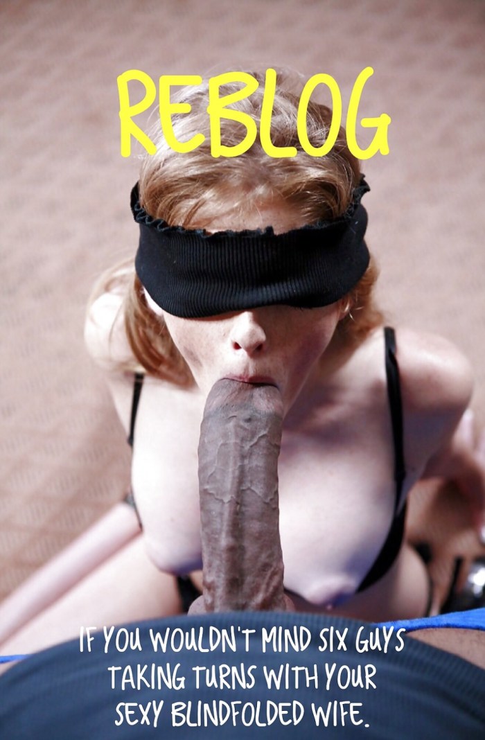 Gangbang with a blindfold