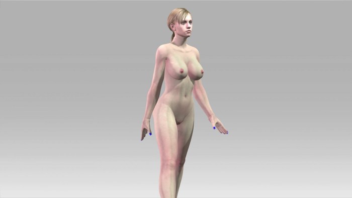 3D modeling naked women