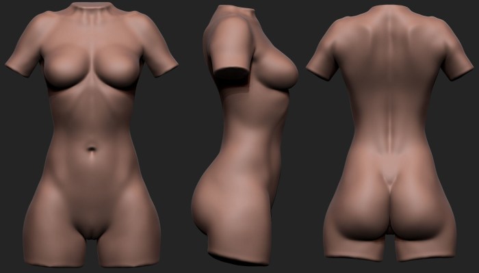 Beautiful naked women 3 d