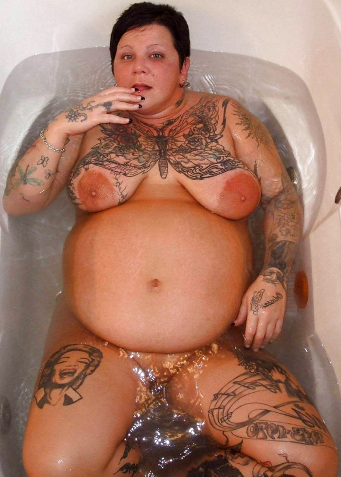 Tattooed naked fat women