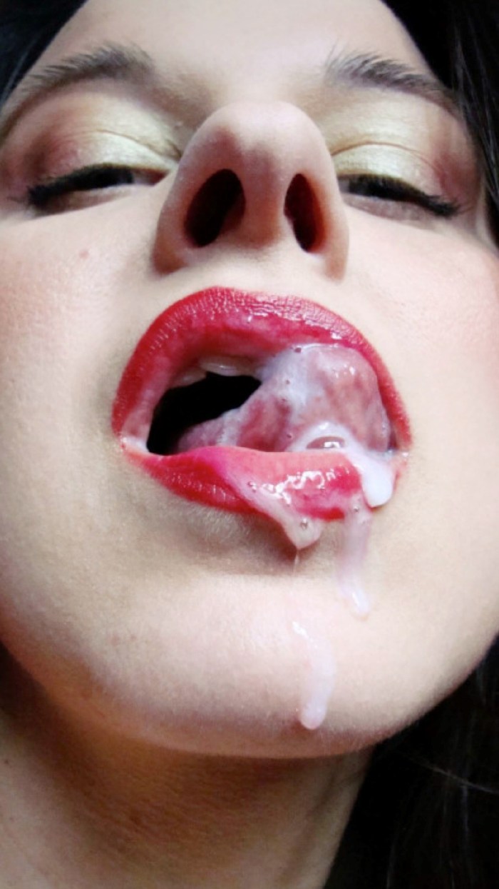 Beautiful girls cum in mouth