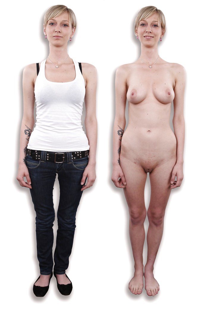 Women undress naked