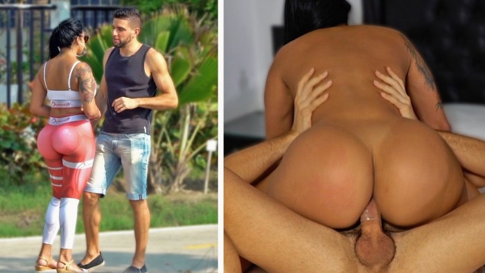 Catchinggolddigggers anal with Huge Bubble Butt Latina