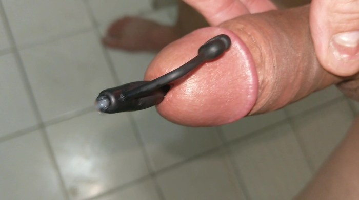Urethral plag for masturbation