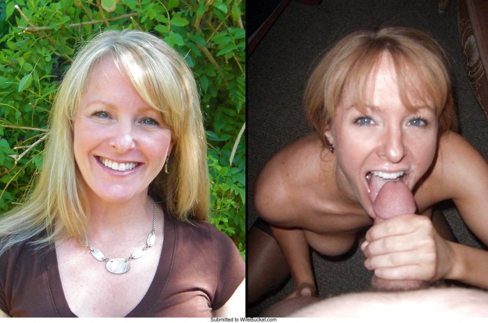 Before after Blowjob Wife amateur