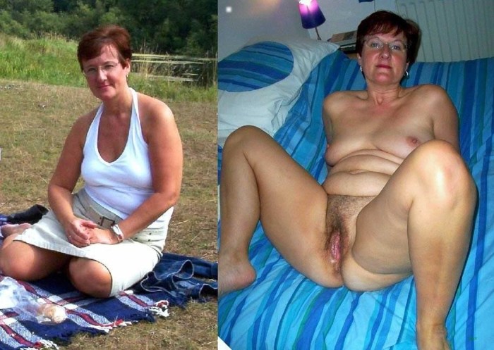 Grandmothers dressed and striped