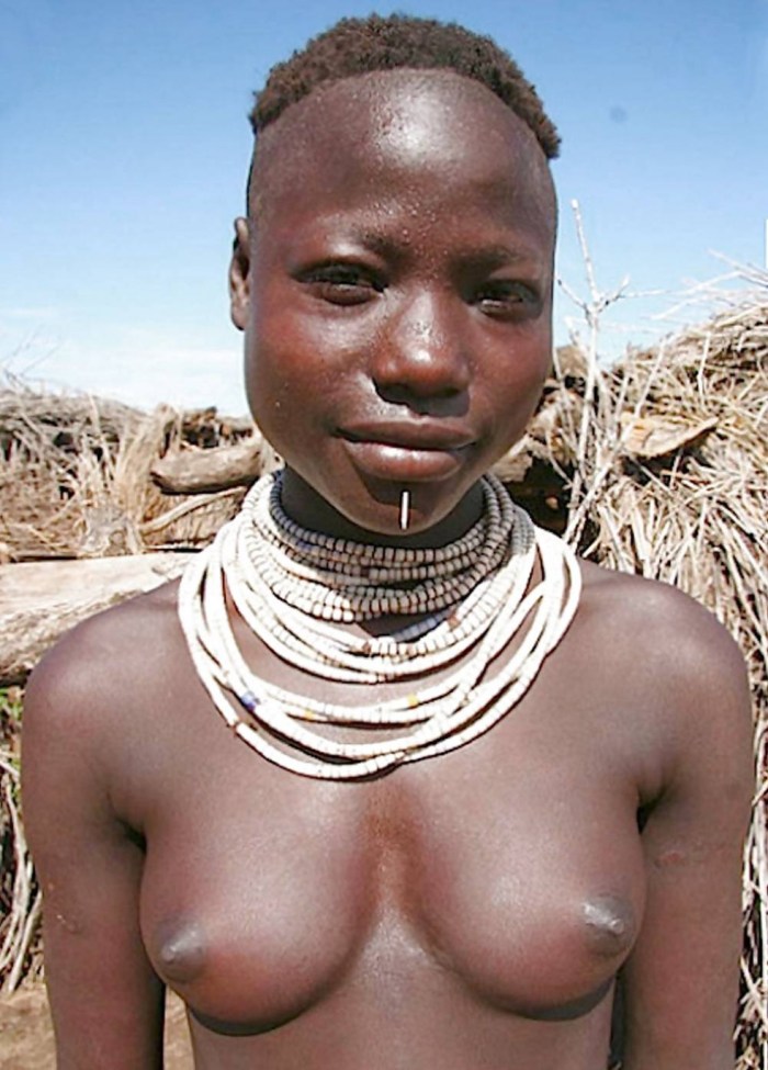 Naked women of African tribes