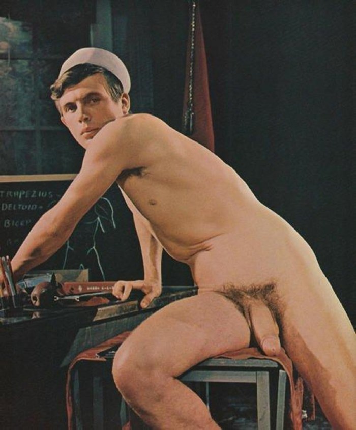 Naked guys young men retro