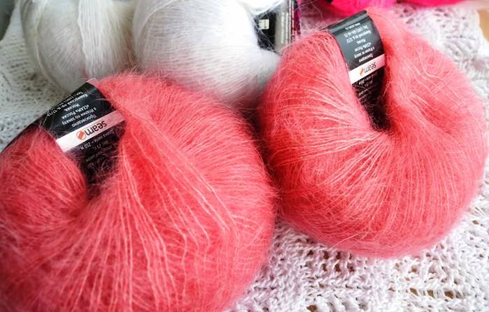 Delicate patterns for mohair
