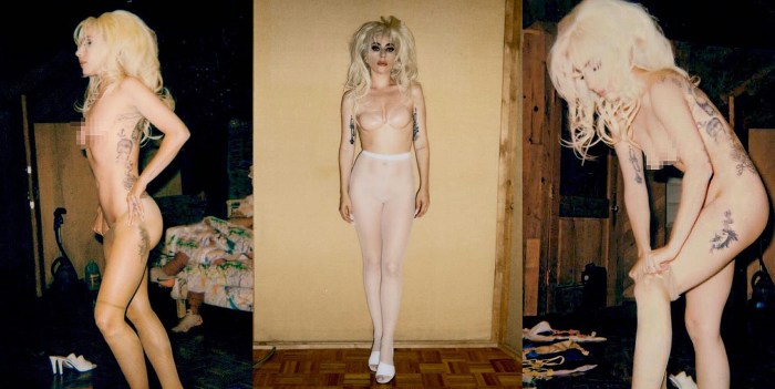 Lady Gaga without clothes