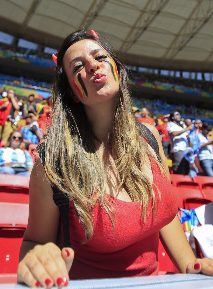 Fans of the Belgian national team