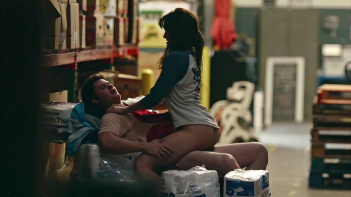 Alexandra Daddario bed stage