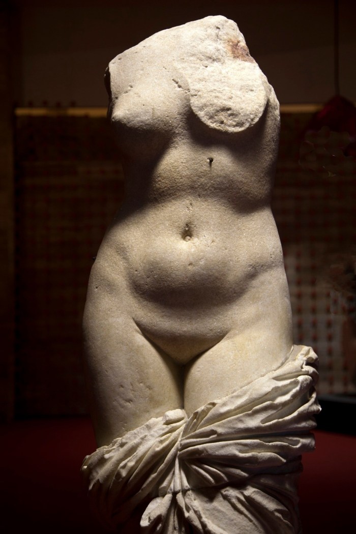 Faun and nymph sculpture