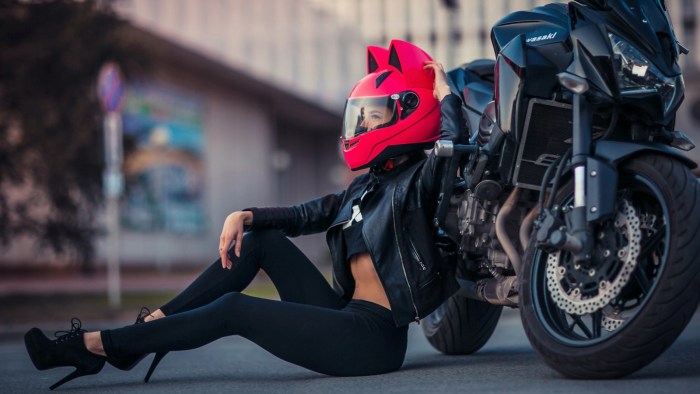 Ekaterina Protasevich motorcyclist