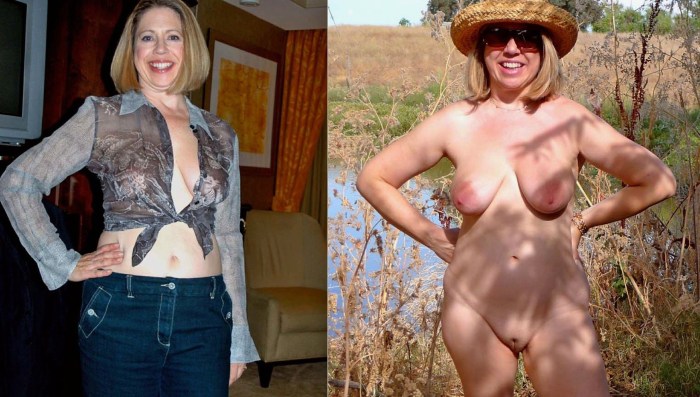 Naked dressed old ladies