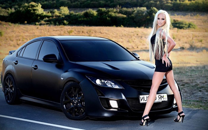 Blonde on Mazda 6